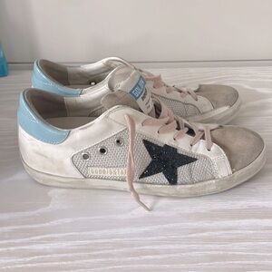 Women’s size 38 Golden Goose Superstar Low Top Sneakers.